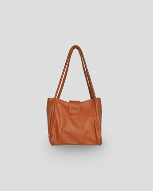 Aura Bag best-selling genuine goat leather tote bag with zipper and back pocket