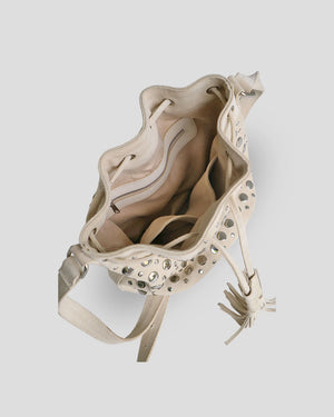 Trendy Bucket Sling Bag by Nam Leather Bali