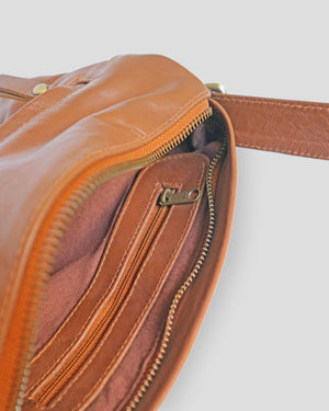 One Pocket Anyam sling bag by Nam Leather Bali