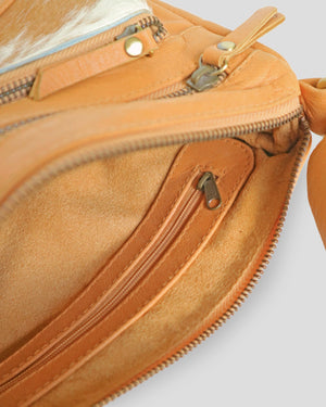 Natural G man sling bag by Nam Leather Bali