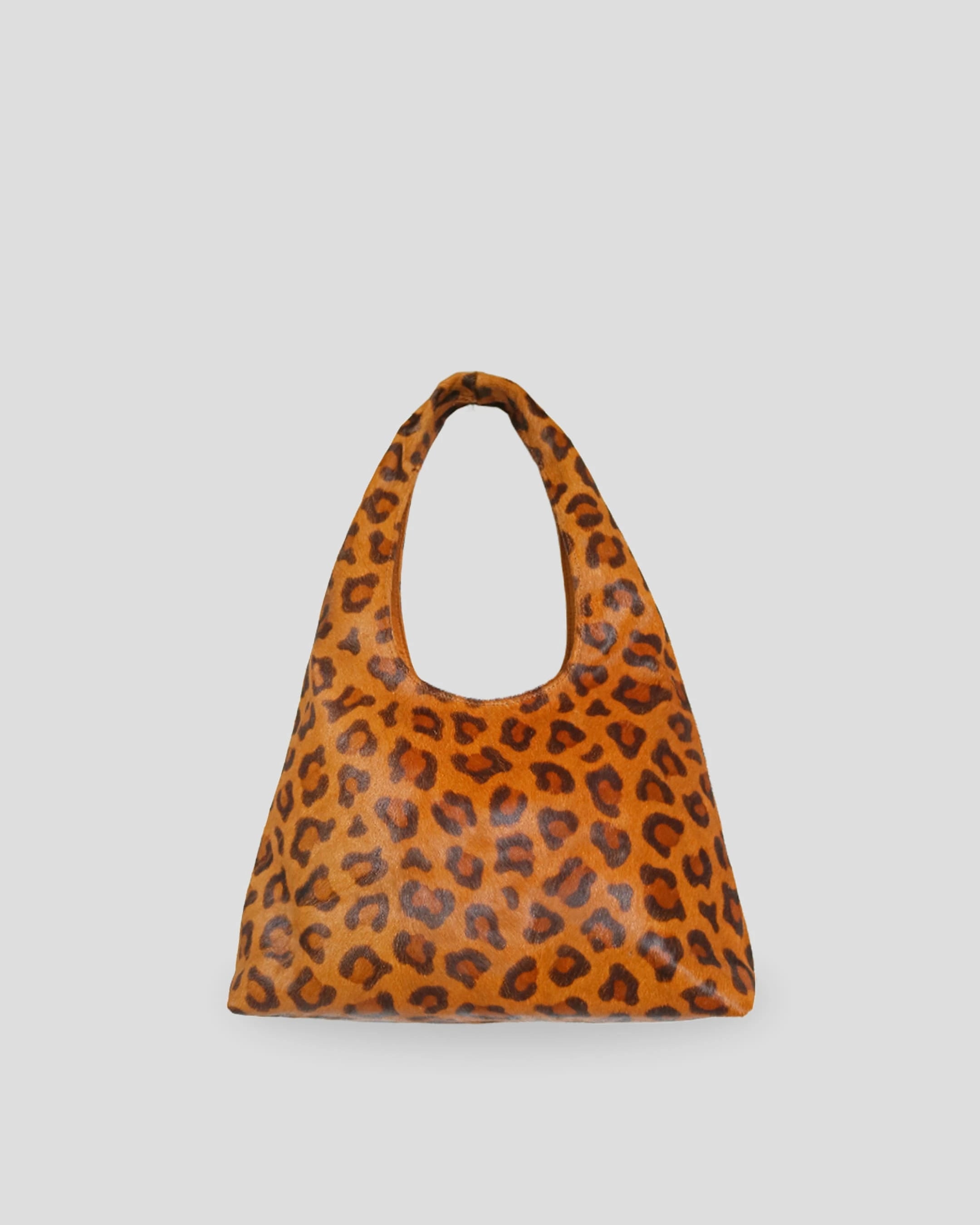 Kawura animal print shoulder bag for women UK genuine cowhide leather leopard pattern
