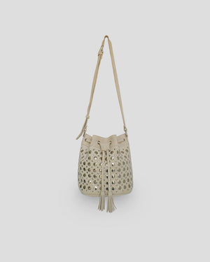 Trendy Bucket Sling Bag by Nam Leather Bali