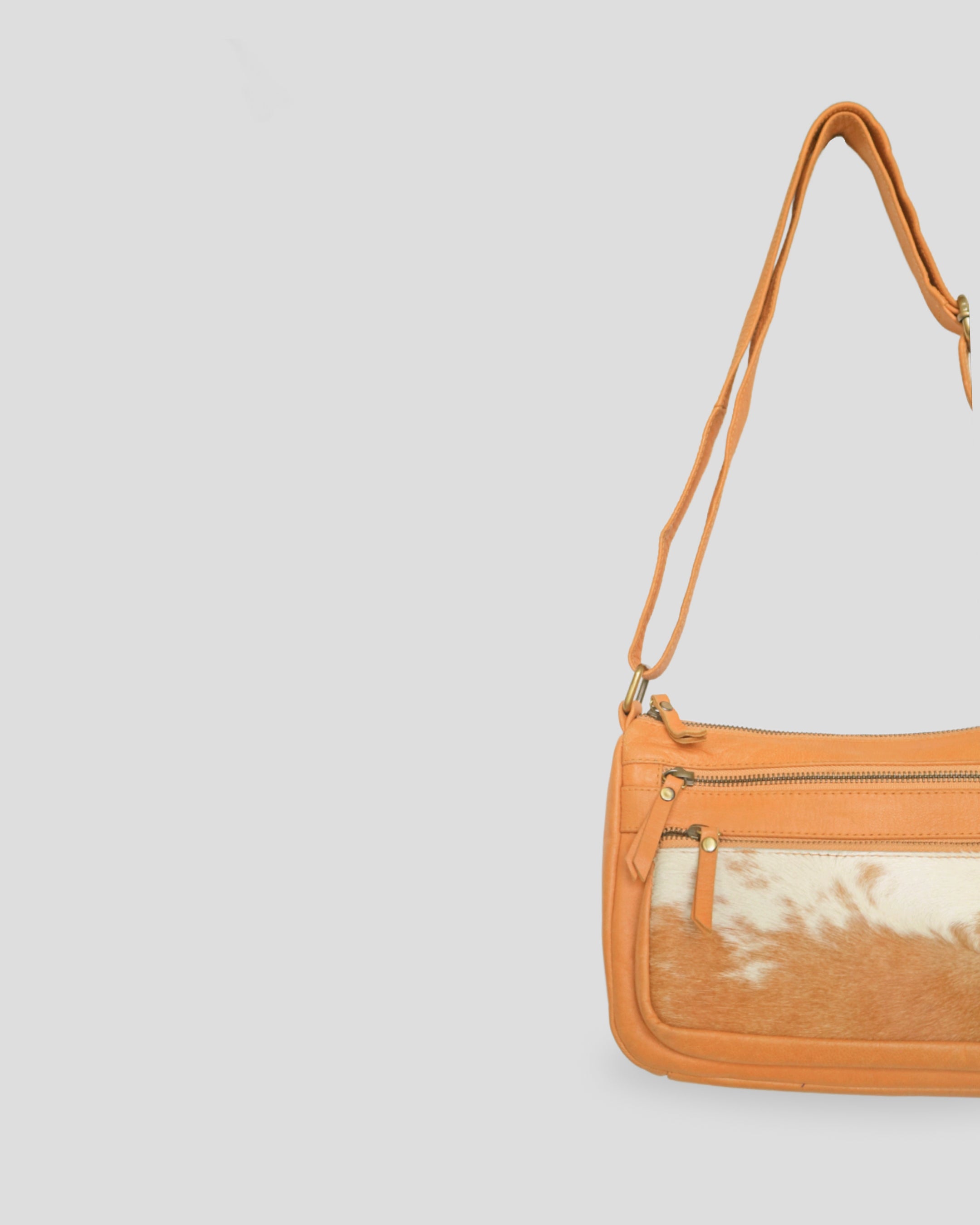 Natural G man sling bag by Nam Leather Bali