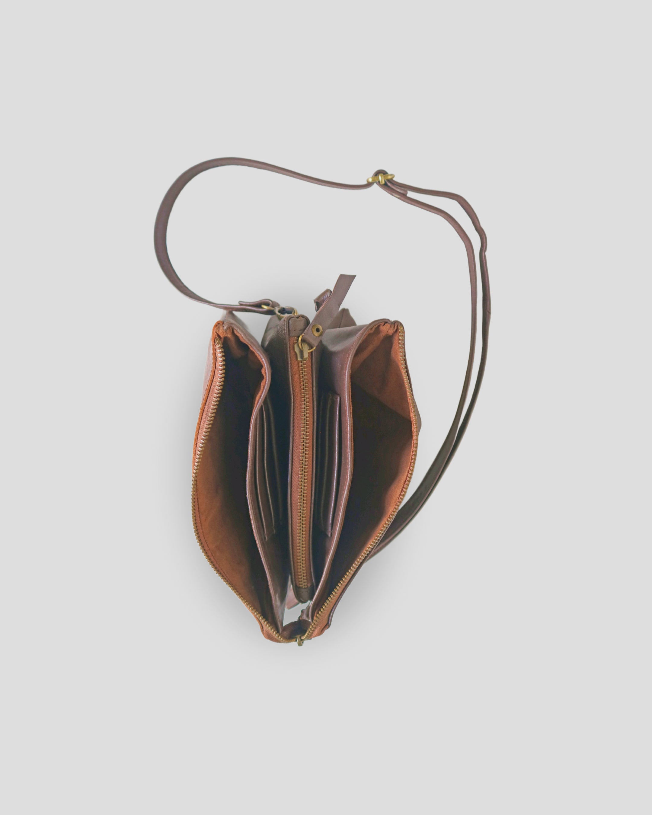 Cococnut Trees sling bag by Nam Leather Bali