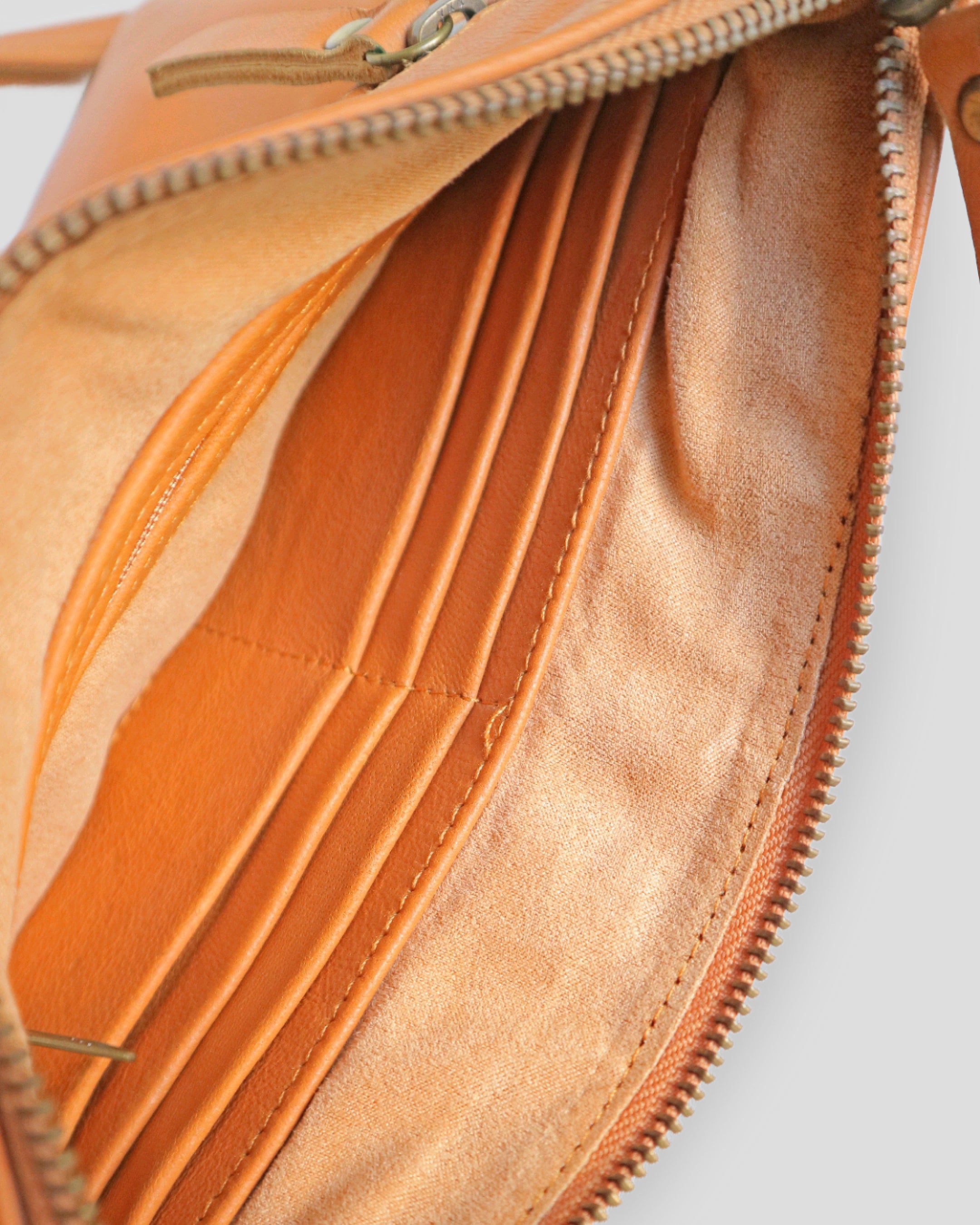 Kepang sling bag by Nam Leather Bali