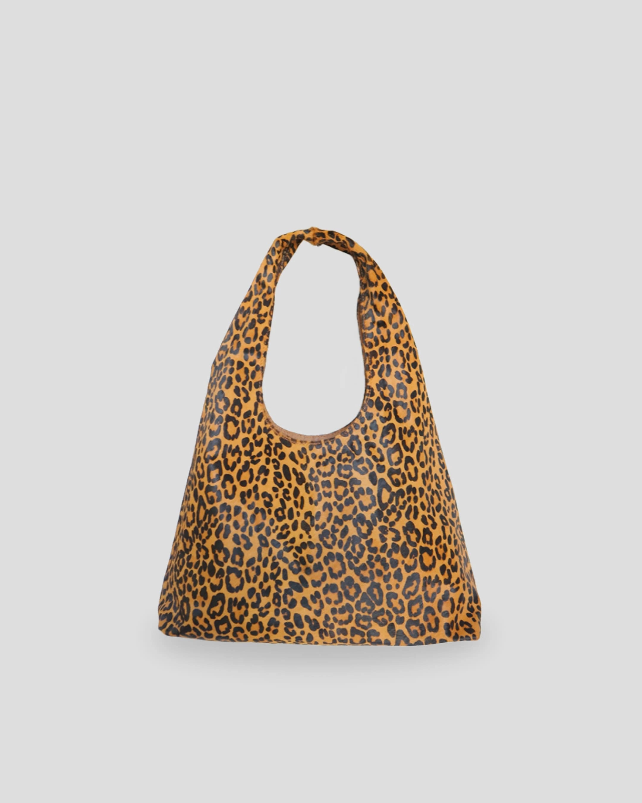 Ladies shoulder bag Singapore animal print cowhide leather side view cow pattern