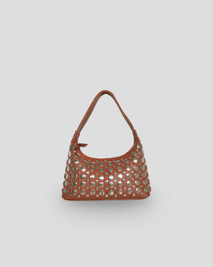 camel handbag with studd in mexico